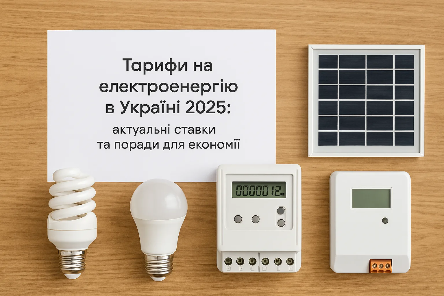 Тарифи на електроенергію 2025: як заощадити