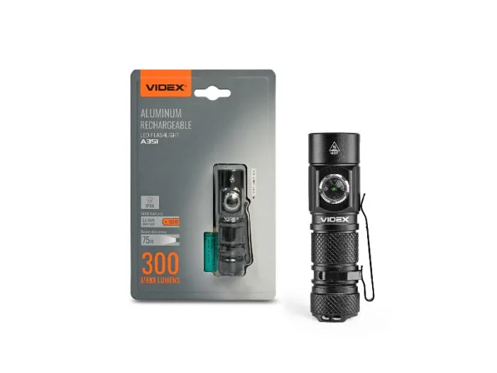 Портативний світлодіодний ліхтарик VIDEX VLF-A351 300Lm 5000K