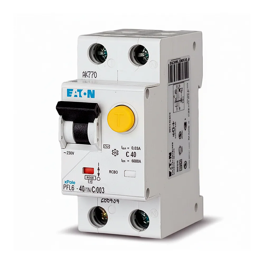 Диференціальний автомат Eaton PFL6 1P+N 25А 30мА 6кА B 286433