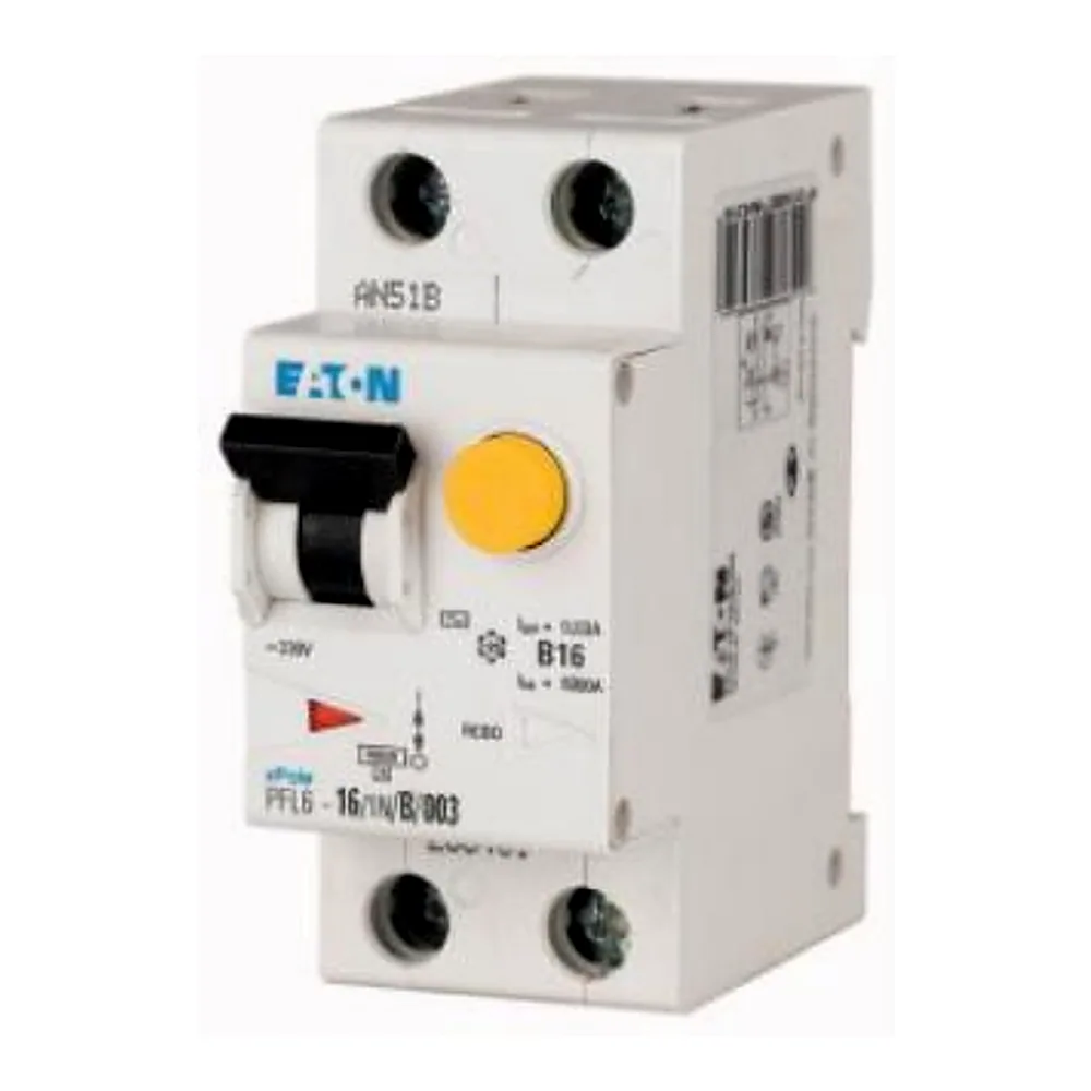 Диференціальний автомат Eaton PFL6 1P+N 32А 30мА 6кА C 286470