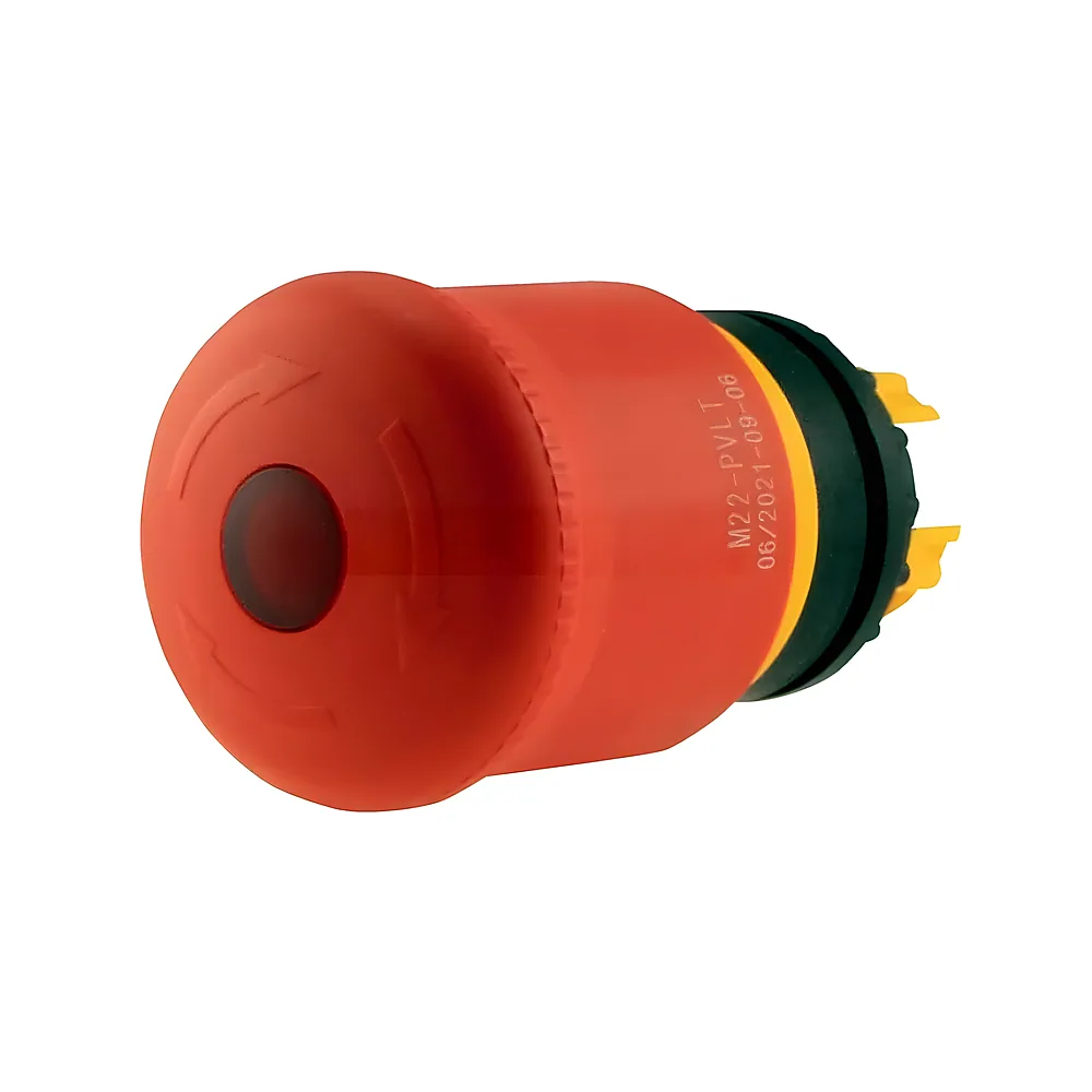 Кнопка аварійної зупинки M22-PVLT з підсвіткою червона Eaton 263469