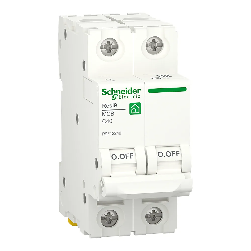 Автоматичний вимикач Resi9 2P C 40 А 6 кА Schneider Electric R9F12240