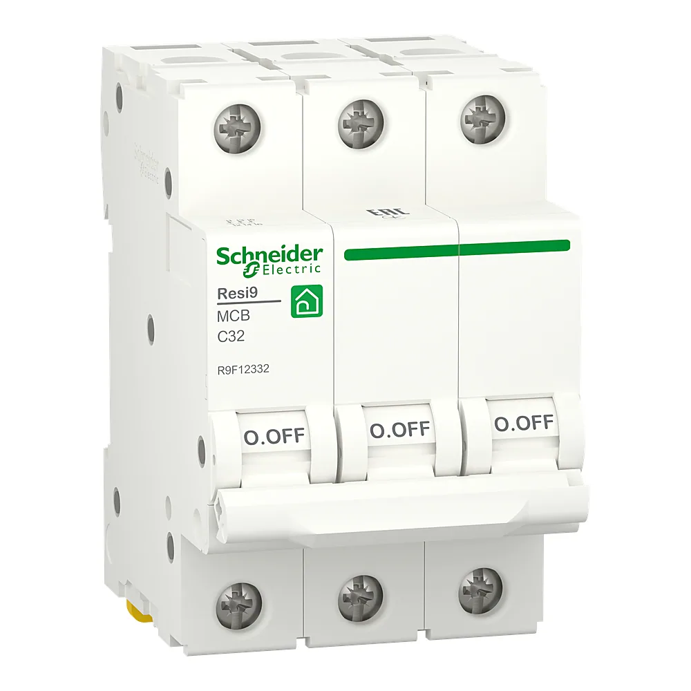 Автоматичний вимикач Resi9 3P C 32 А 6 кА Schneider Electric R9F12332