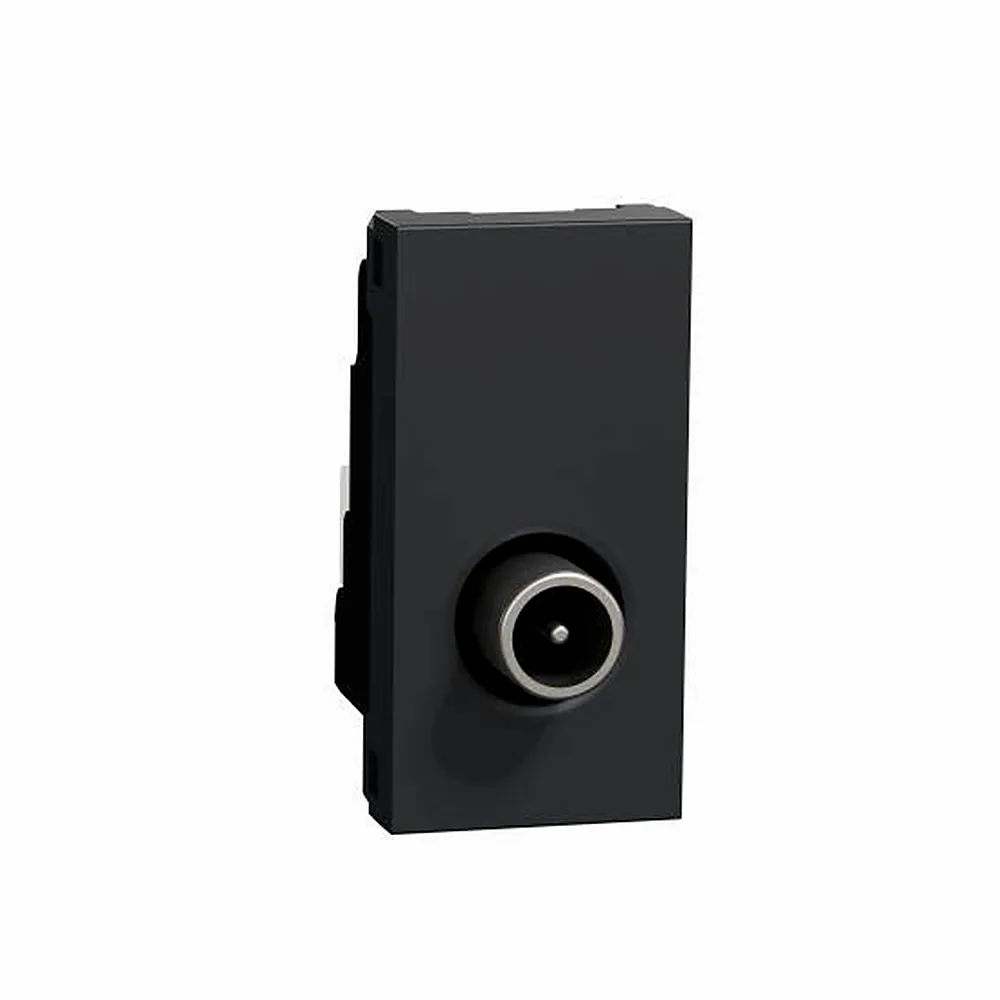 Розетка TV Schneider Electric Unica New 1 модуль антрацит NU346154