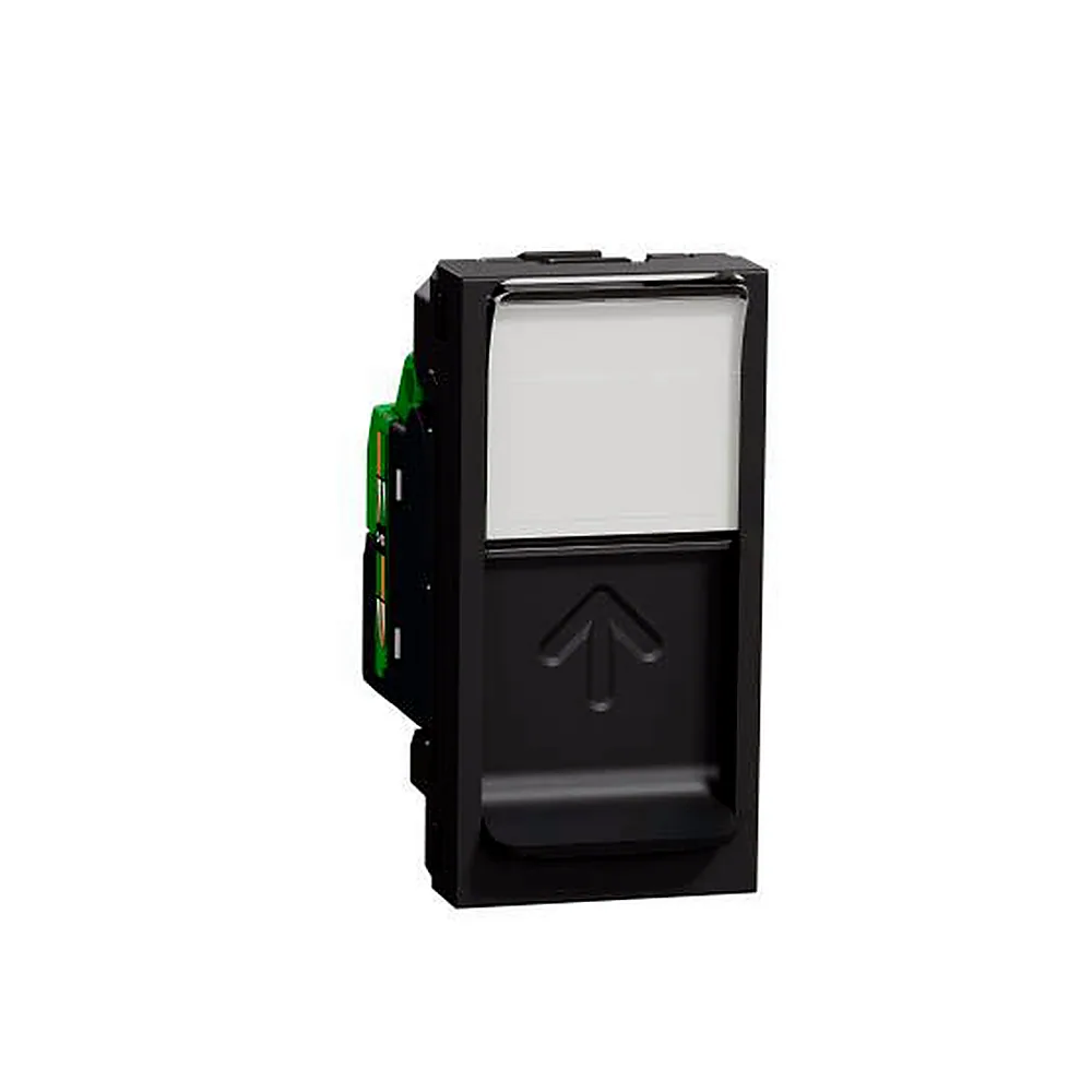 Розетка Schneider Electric RJ45 Cat.5 UTP 1 модуль антрацит Unica New NU341054