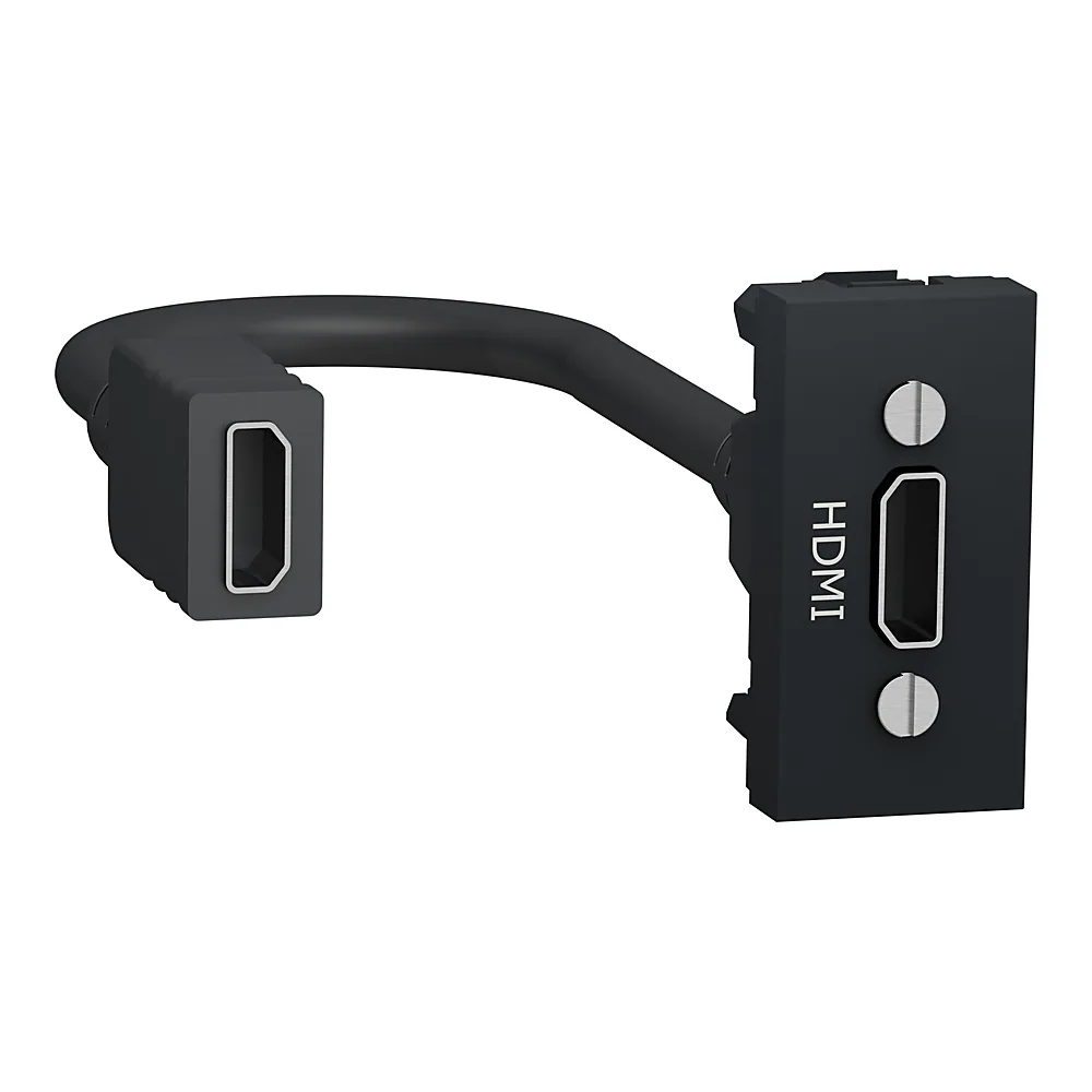 Розетка HDMI Unica New антрацит Schneider Electric NU343054