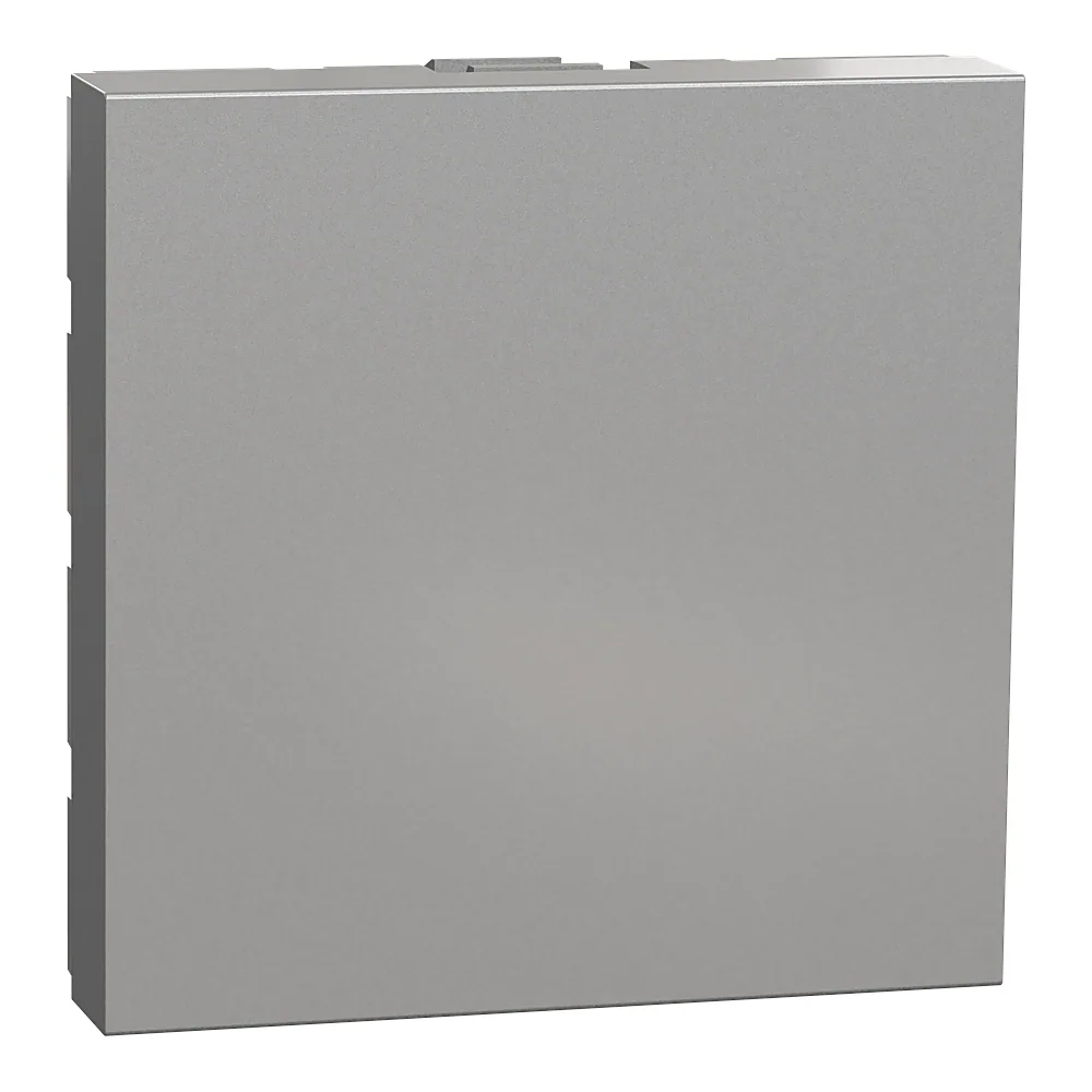 Заглушка Unica New 45х45 мм алюміній Schneider Electric NU986630