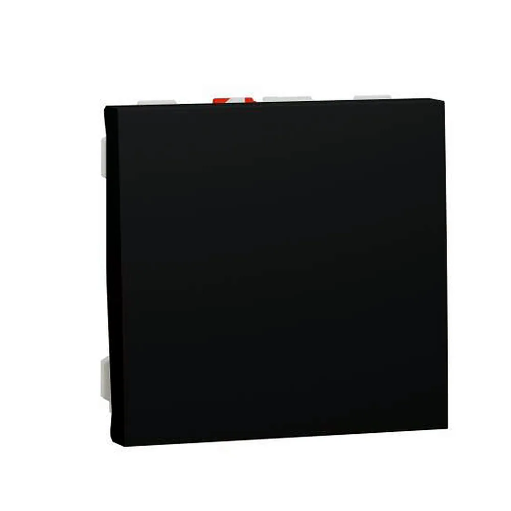 Вимикач Schneider Electric Unica New кнопковий 1-клавішний 10A антрацит NU320654