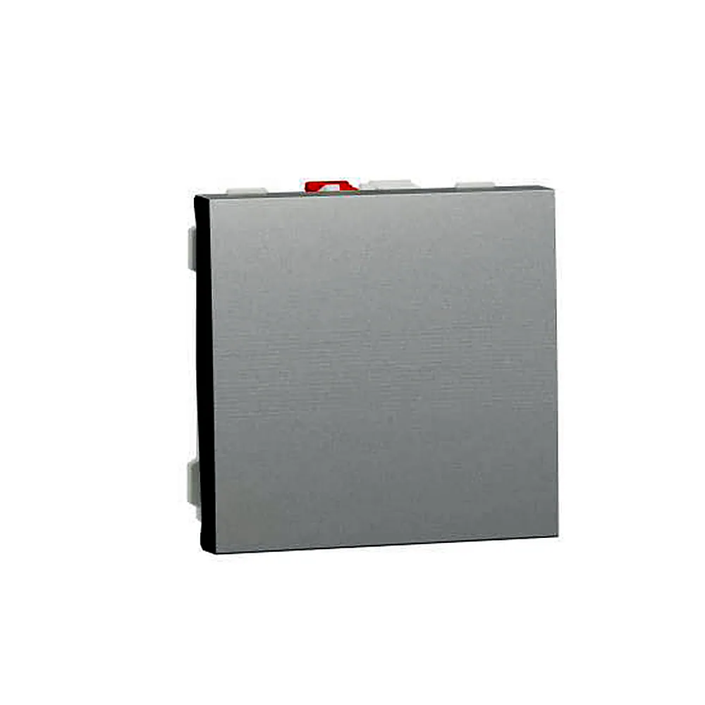 Вимикач Schneider Electric Unica New 1-клавішний 10A алюміній NU320130