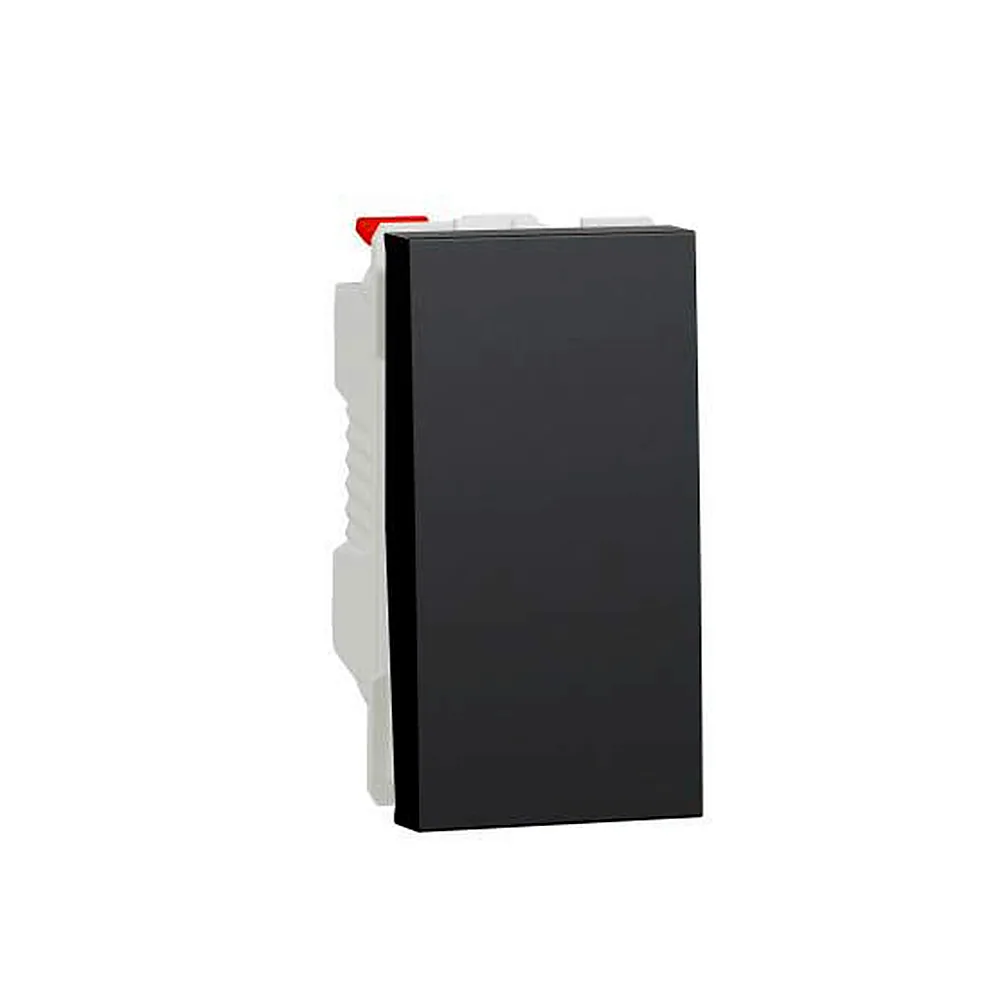 Вимикач Schneider Electric Unica New кнопковий 1-клавішний 10A антрацит NU310654