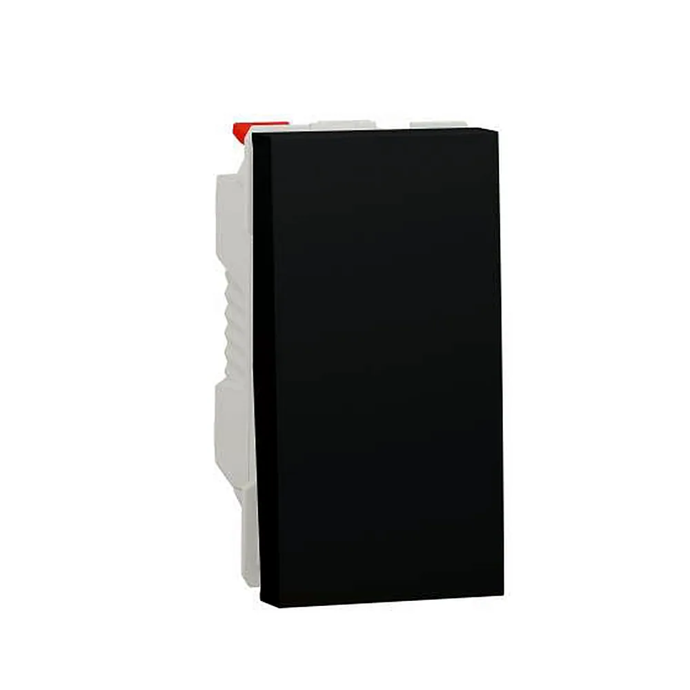 Перемикач Schneider Electric Unica New 1-клавішний сх.6 10A антрацит NU310354
