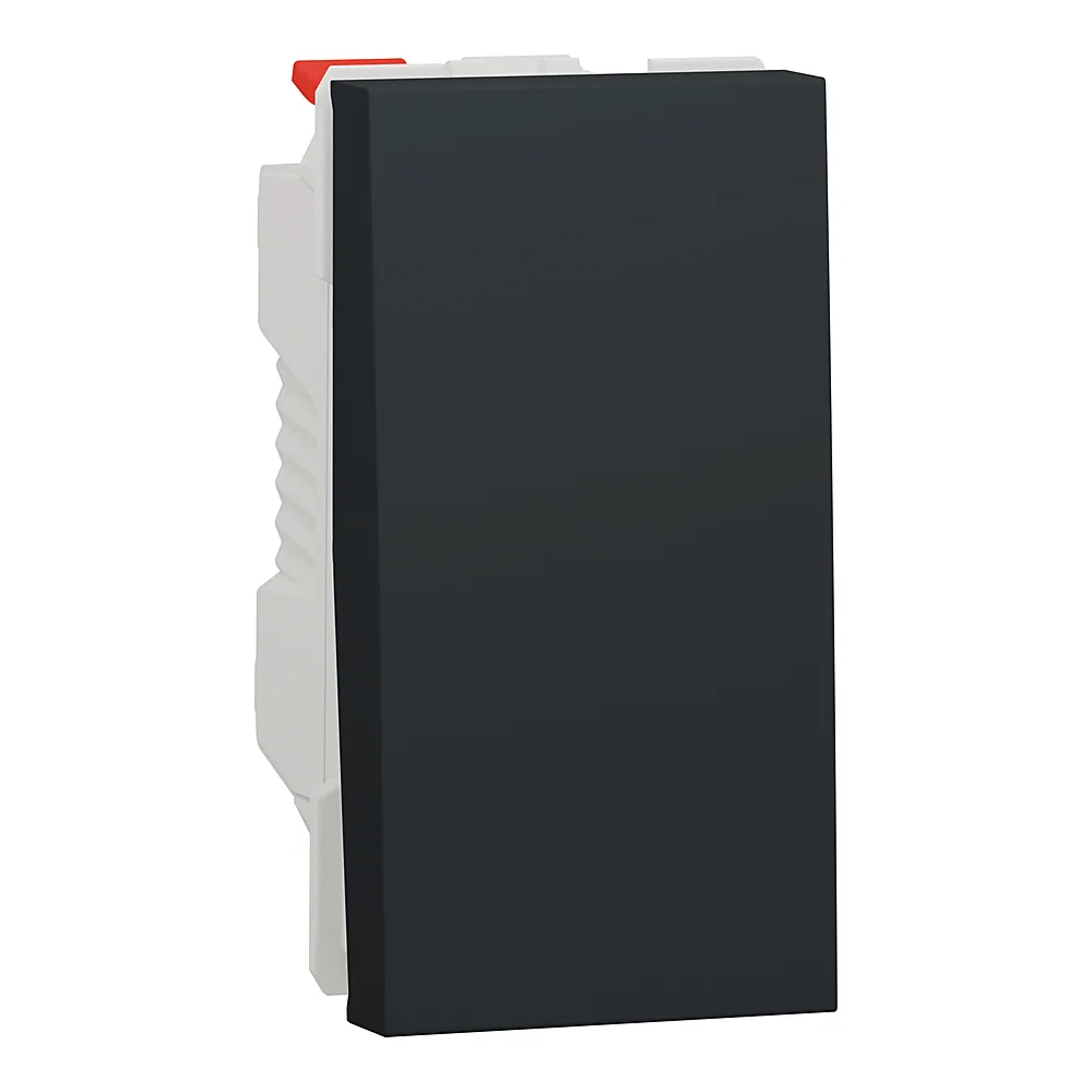 Перемикач Unica New 1-клавішний схема 6 10 А антрацит 1 модуль Schneider Electric NU310354