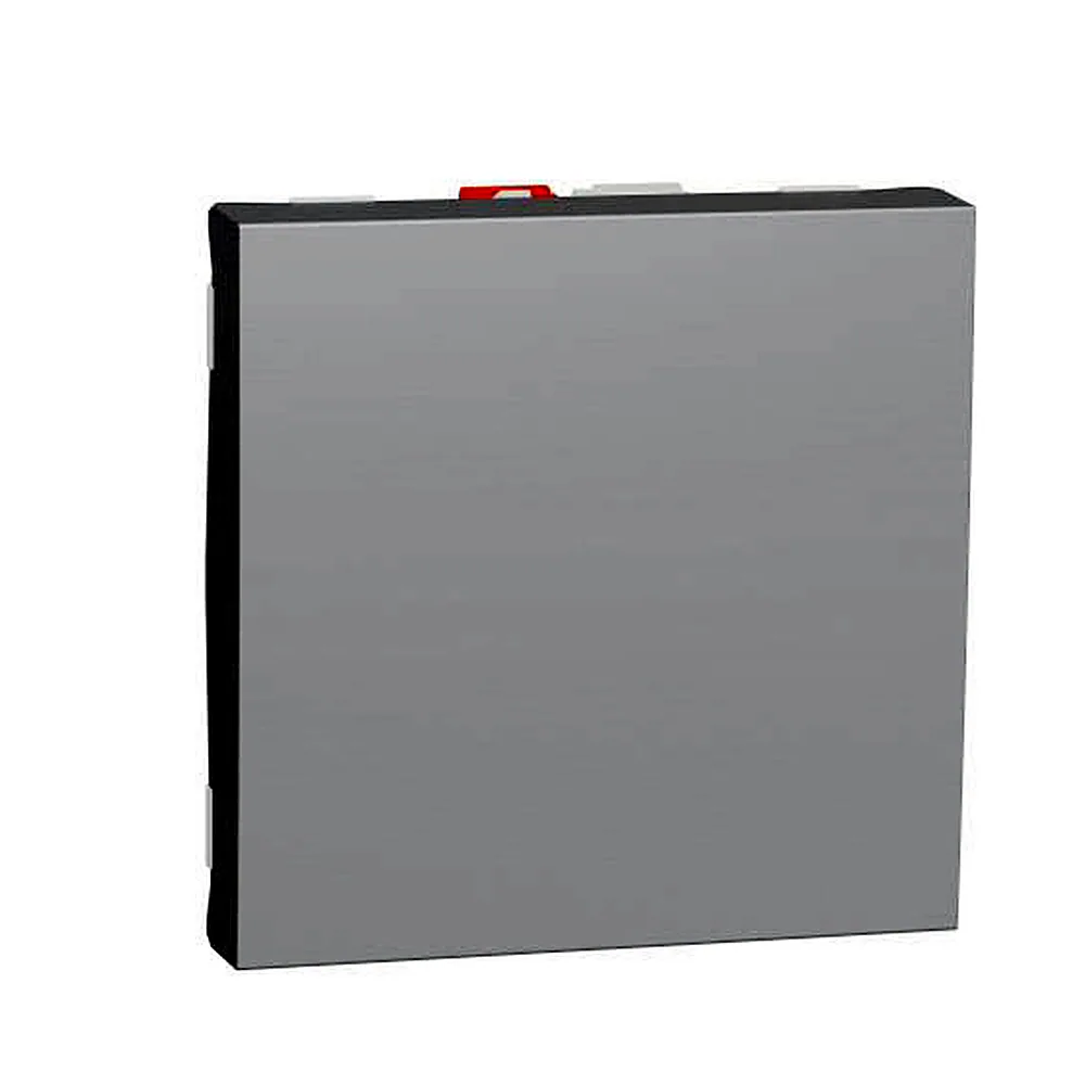 Перемикач Schneider Electric Unica New 1-клавішний сх.6 10A алюміній NU320330