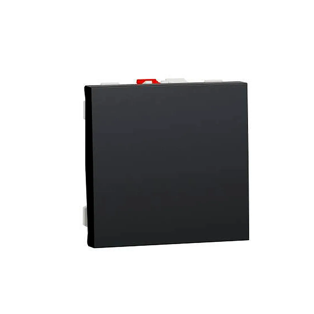 Перемикач Schneider Electric Unica New 1-клавішний сх.6 10A антрацит NU320354
