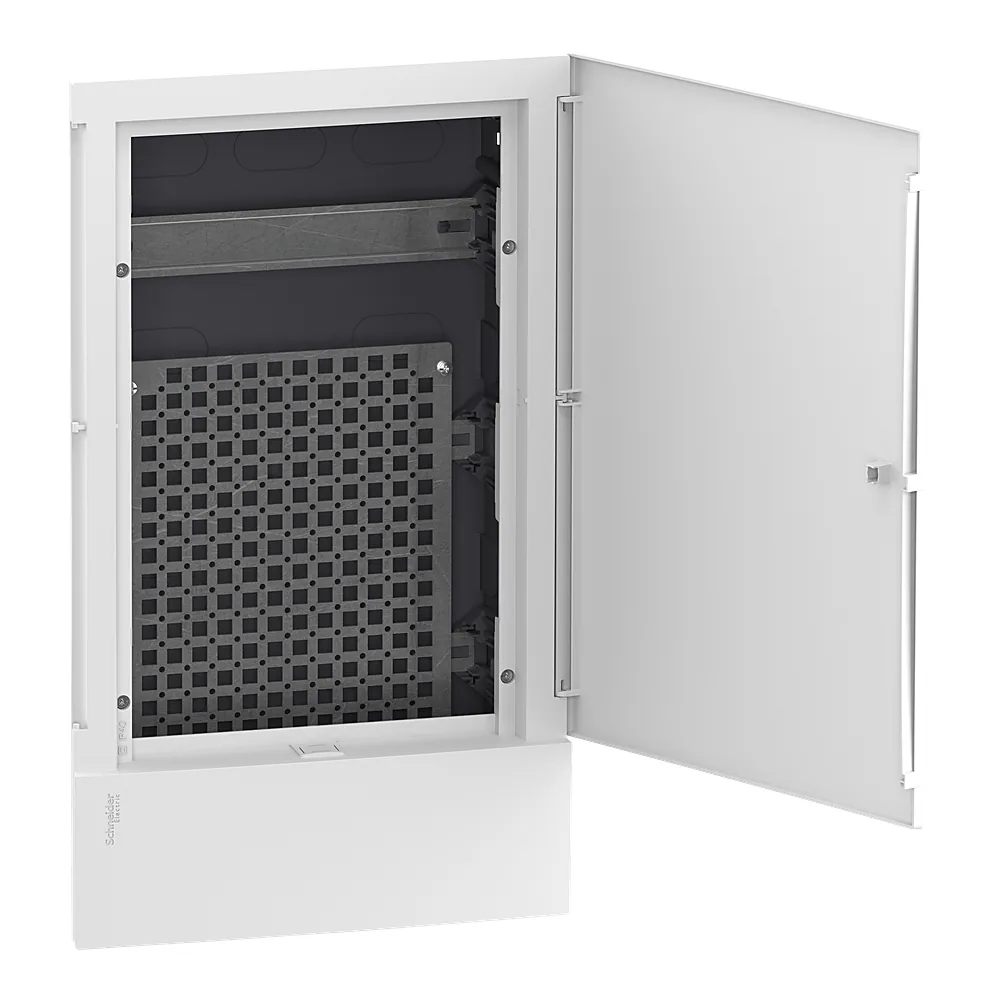 Мультимедійний щит Mini Pragma 3 ряди вмонтований білі двері Schneider Electric MIP312FU