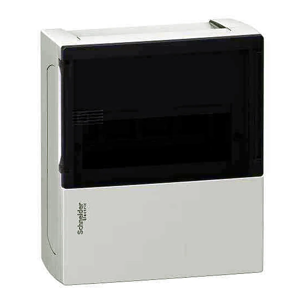 Щит Schneider Electric Mini Pragma 1ряд 8мод накладний димчаті дверцята MIP12108T