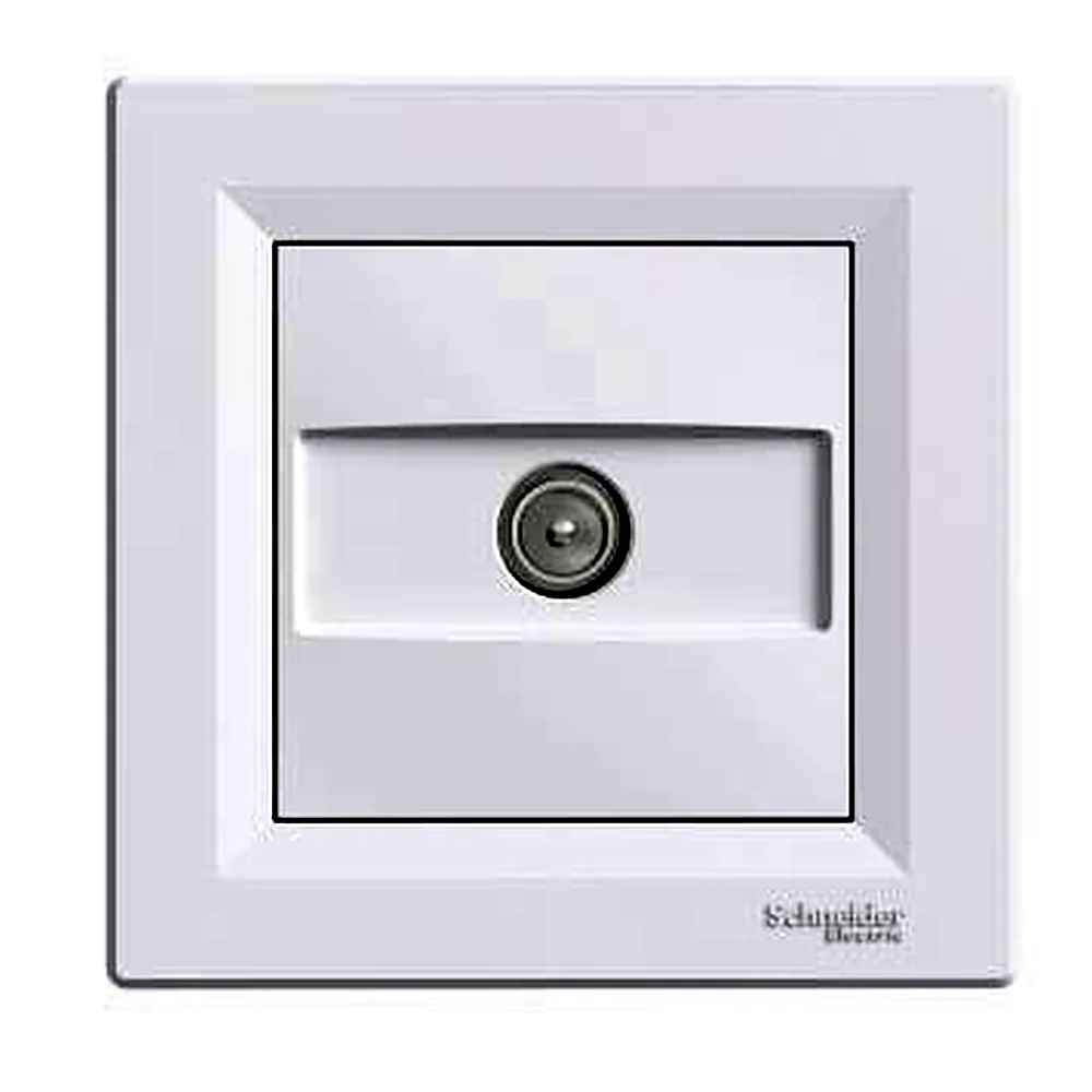 Розетка Schneider Electric Asfora телевізійна кінцева 1 dB біла EPH3200121