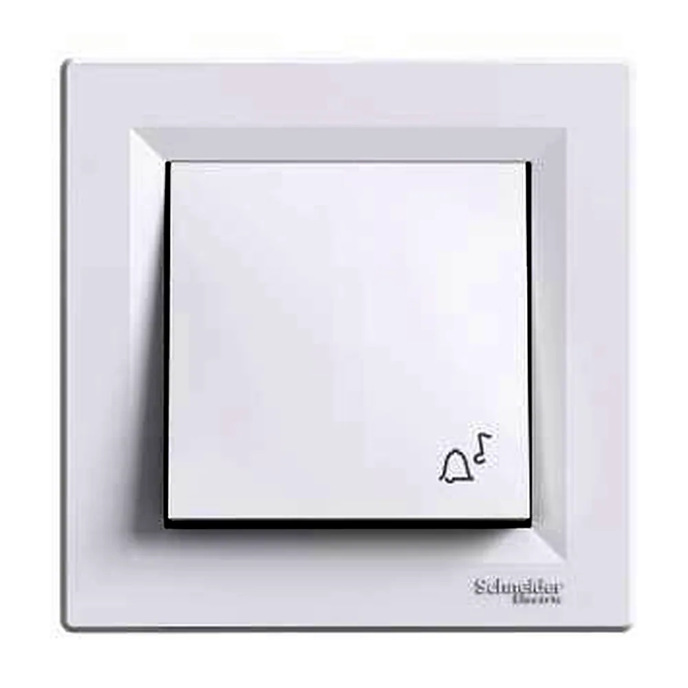 Кнопковий вимикач Schneider Electric Asfora 1 кл білий EPH0800121