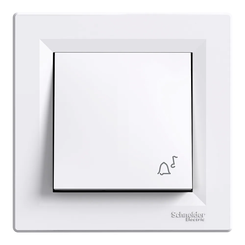 Кнопковий вимикач Asfora 1-клавішний білий Schneider Electric EPH0800121