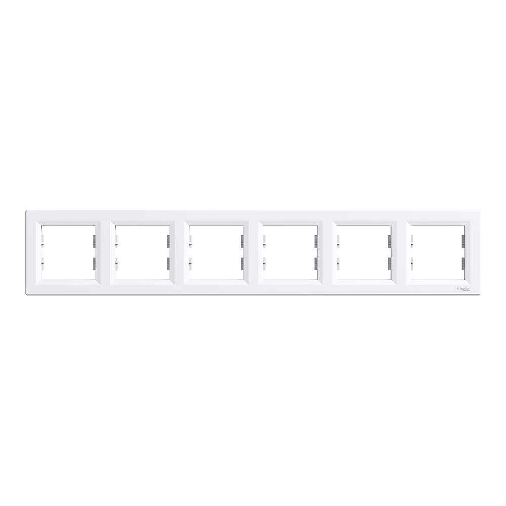 Рамка Asfora 6-постова горизонтальна біла Schneider Electric EPH5800621