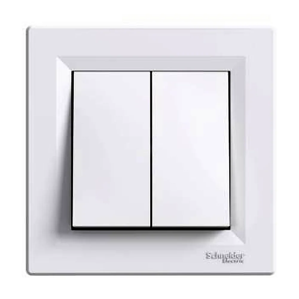 Вимикач Schneider Electric Asfora 2-кл білий EPH0300121