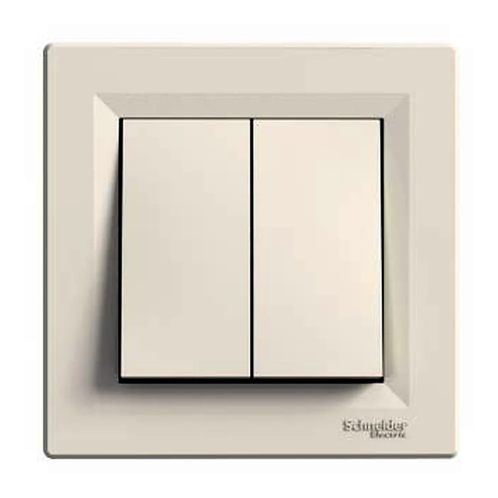 Вимикач Schneider Electric Asfora 2-кл кремовий EPH0300123