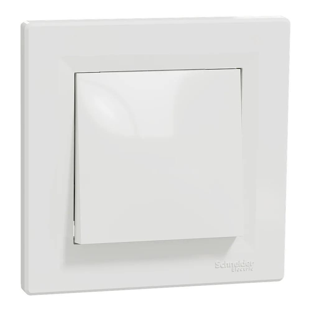 Кнопковий вимикач Asfora 1-клавішний білий Schneider Electric EPH0700121