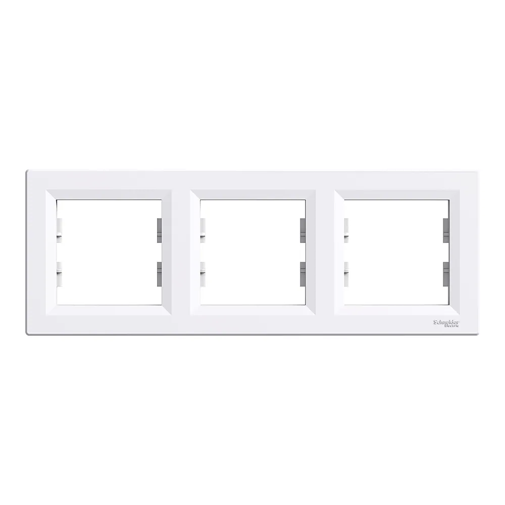 Рамка Asfora 3-постова горизонтальна біла Schneider Electric EPH5800321
