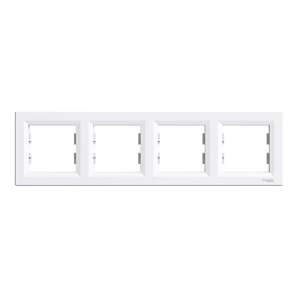 Рамка Asfora 4-постова горизонтальна біла Schneider Electric EPH5800421
