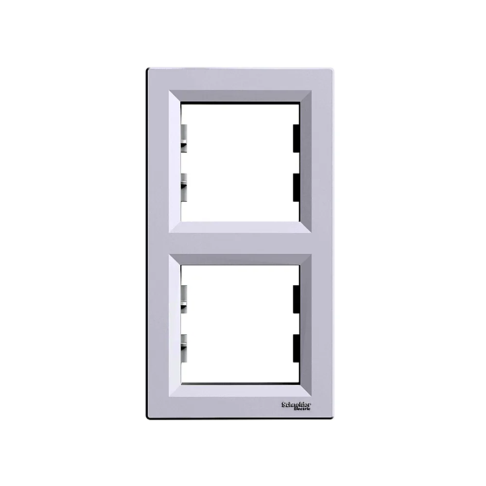 Рамка Schneider Electric Asfora вертикальна 2-постова біла EPH5810221