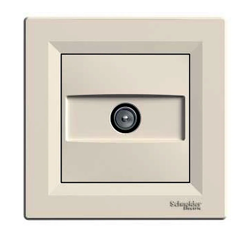 Розетка Schneider Electric Asfora телевізійна кінцева 1 dB кремова EPH3200123