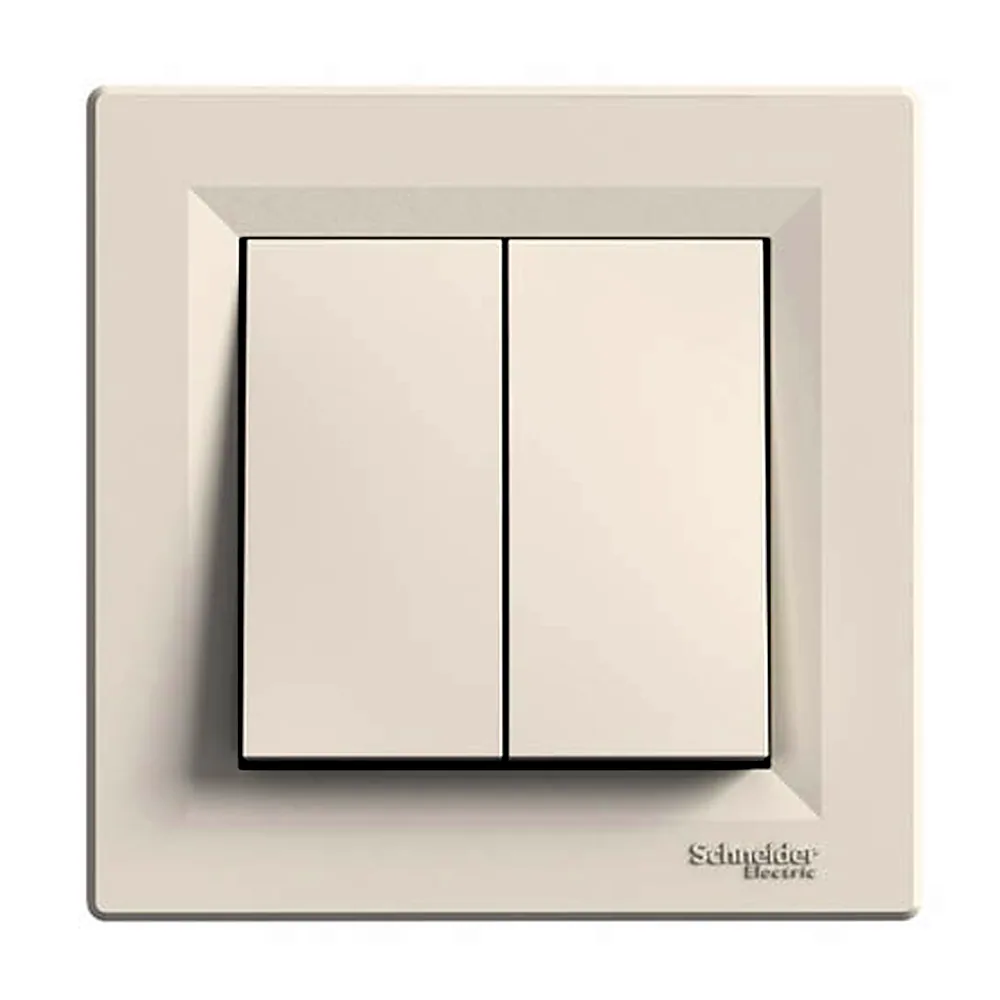 Перемикач Schneider Electric Asfora 2 кл. кремовий EPH0600123