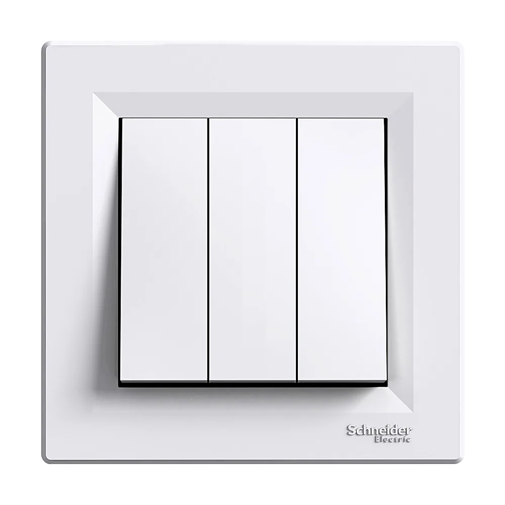 Вимикач Schneider Electric Asfora 3-клавішний білий EPH2100121
