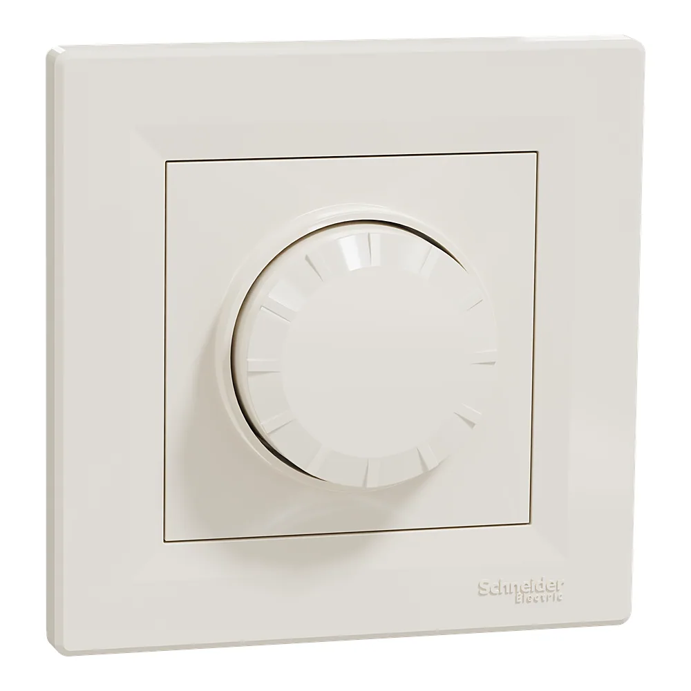 Димер Asfora RC 3-370 Вт кремовий поворотний Schneider Electric EPH6800123