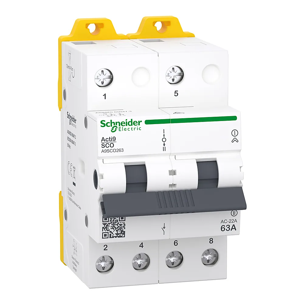 Перемикач навантаження Acti9 iSSW 2P 63 А 400/415 В Schneider Electric A9SCO263
