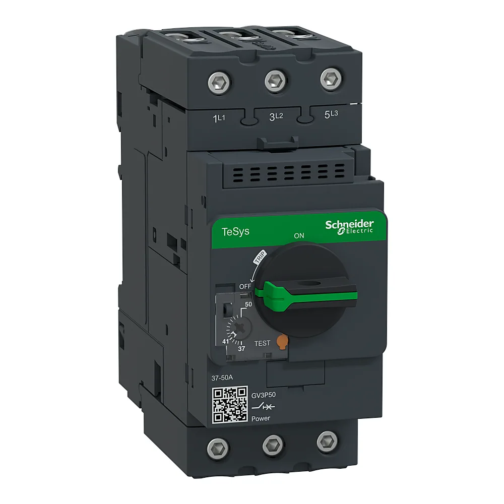 Автоматичний вимикач захисту двигуна 37-50 А 22 кВт Schneider Electric GV3P50