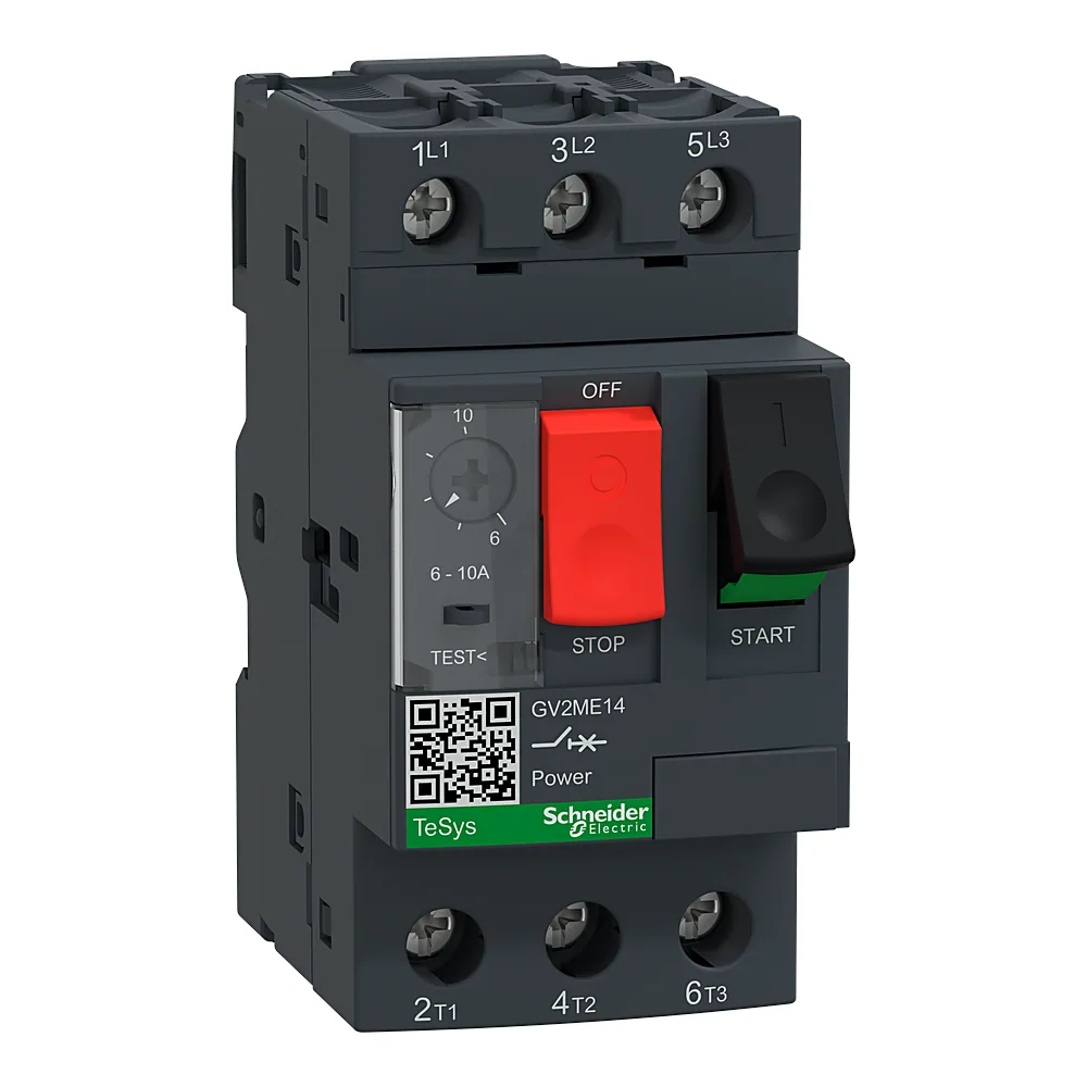 Автоматичний вимикач 6-10 А 3/4 кВт Schneider Electric GV2ME14