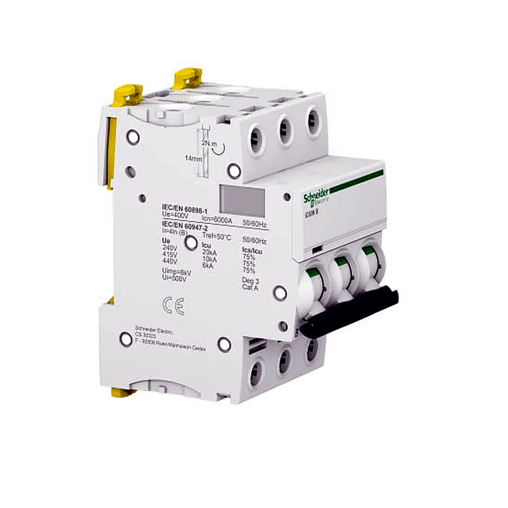 Автоматичний вимикач Schneider Electric iC60N 3P 16A В 6кА A9F78316