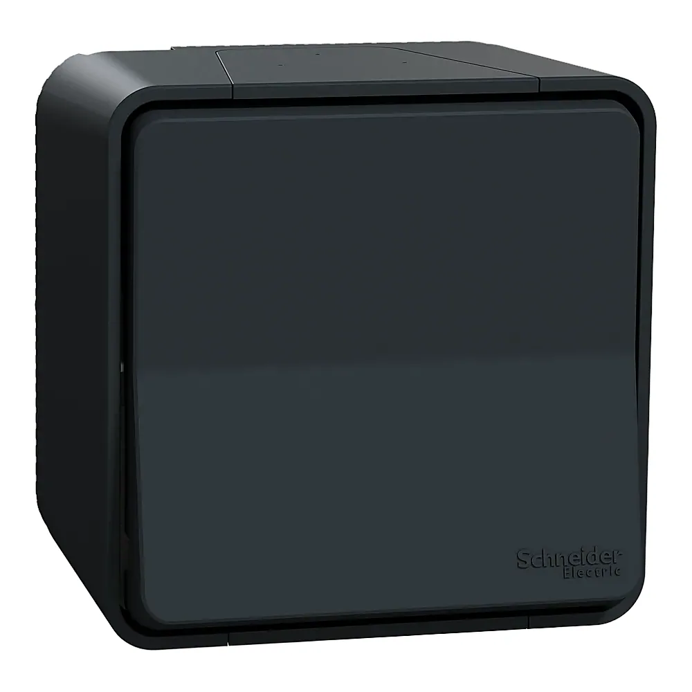 Перемикач 1-клавішний у зборі Mureva S схема 6 чорний IP55 Schneider Electric MUR35021