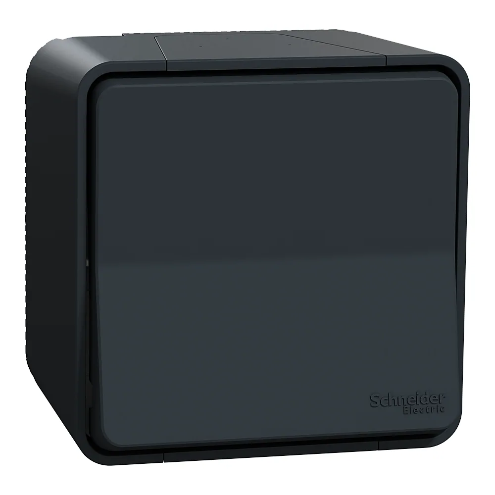 Перемикач 1-клавішний у зборі Mureva S схема 6 чорний IP55 Schneider Electric MUR35021