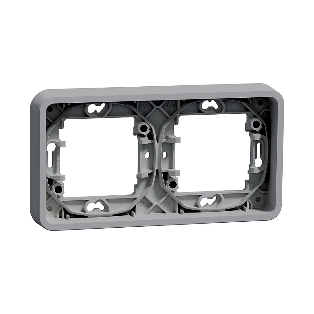 Рамка Schneider Electric Mureva Styl 2-постова горизонтальна білий IP55 MUR39101