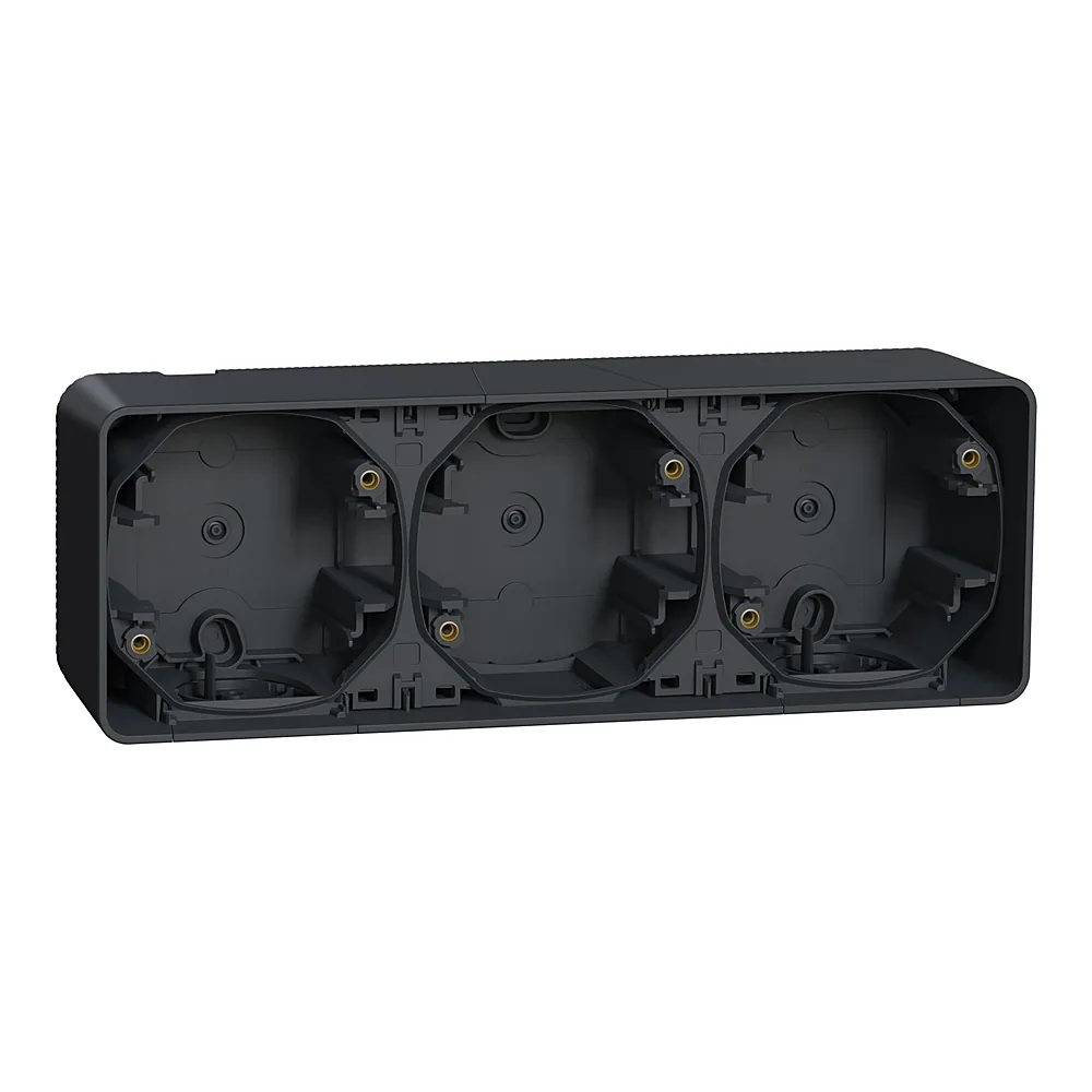 Модульний щит Mureva S 3-ний горизонтальний чорний IP55 Schneider Electric MUR37713