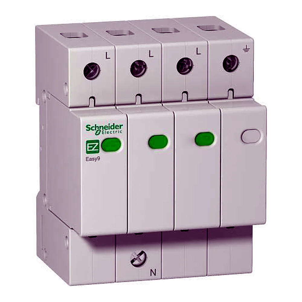 Обмежувач імпульсних перенапруг Schneider Electric Easy9 EZ9 3Р+N In=20kA Up=1.3kB Im=45kA EZ9L33745