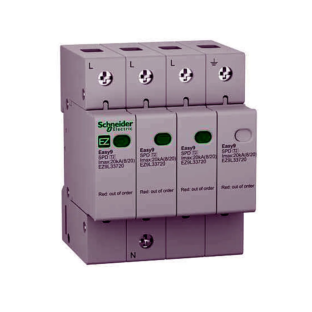 Обмежувач імпульсних перенапруг Schneider Electric Easy9 EZ9 3Р+N In=10kA Up=1.3kB Im=20kA EZ9L33720