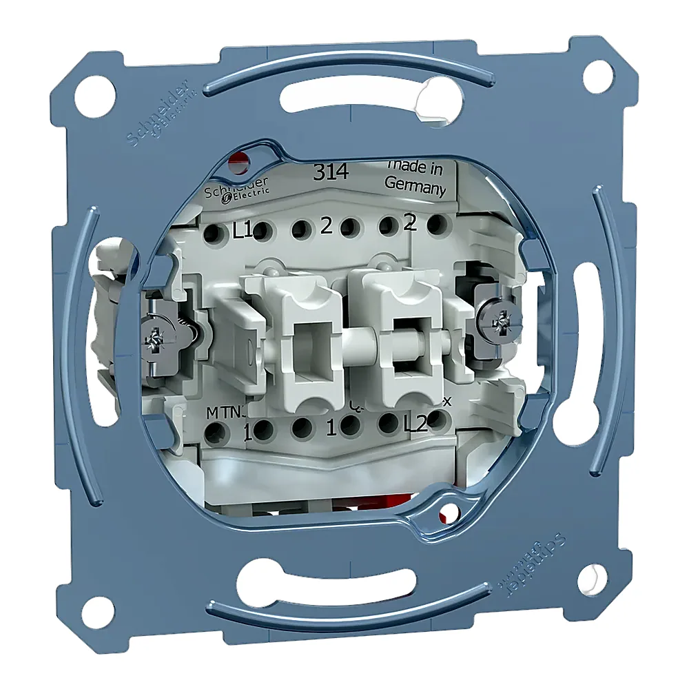 Механізм вимикача/перемикача 2-клавішного Schneider Electric MTN3126-0000