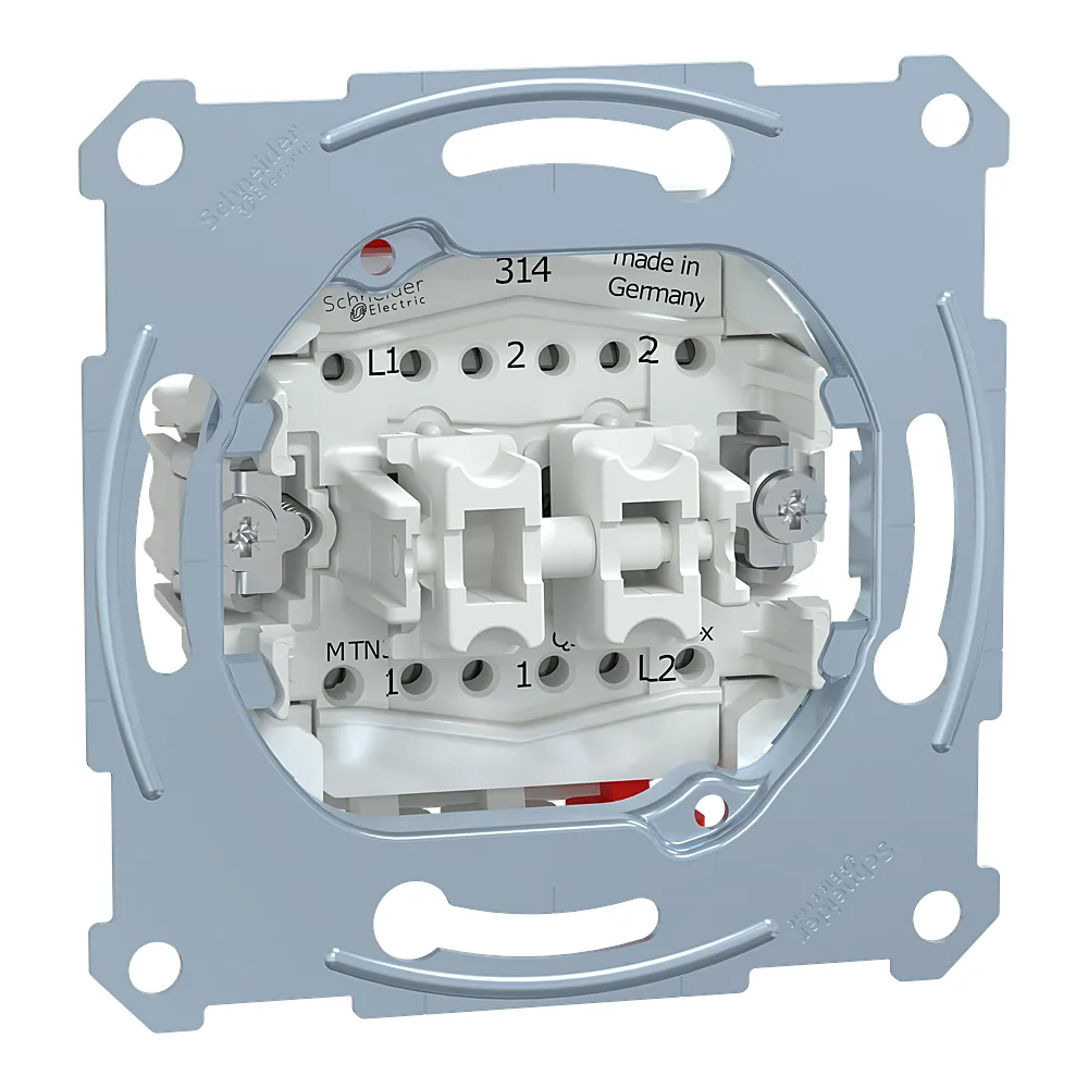 Механізм вимикача/перемикача 2-клавішного Schneider Electric MTN3126-0000