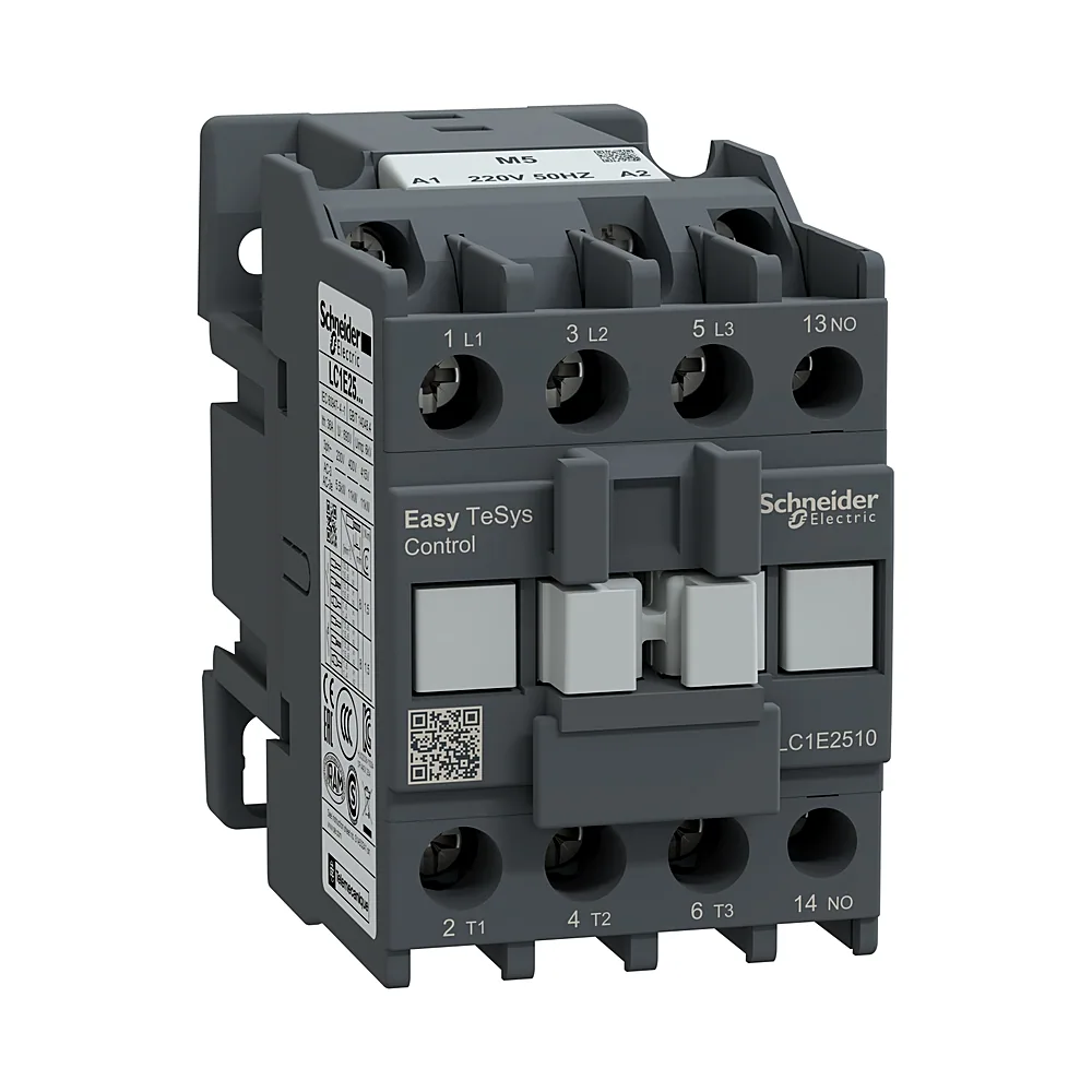 Контактор Schneider Electric TeSys E LC1E2510M5 3P 25A 220V AC 1NO LC1E2510M5
