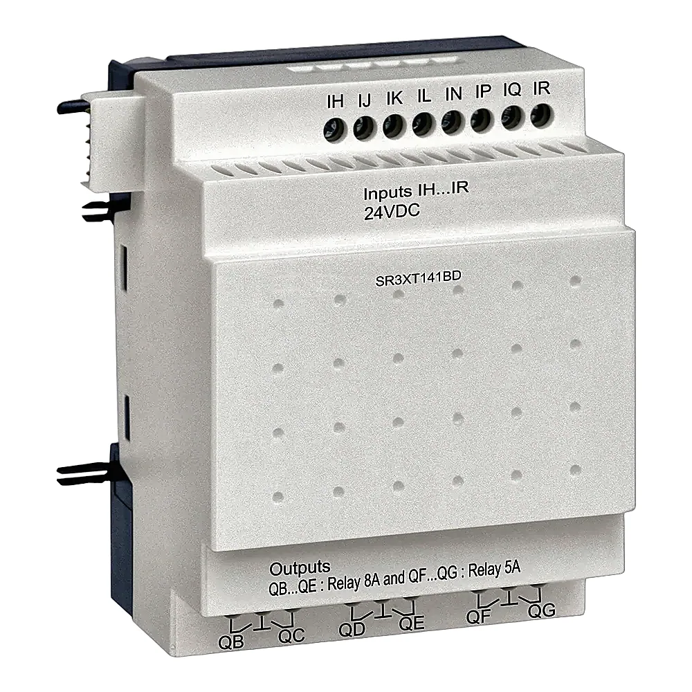 Модуль розширення Zelio Logic 8 дискретних входів 6 релейних виходів 24 В DC Schneider Electric SR3XT141BD