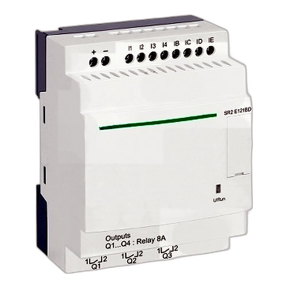 Інтелектуальне реле Schneider Electric Zelio Logic SR2E121BD 8ВХ 4ВИХ 24В DC годинник