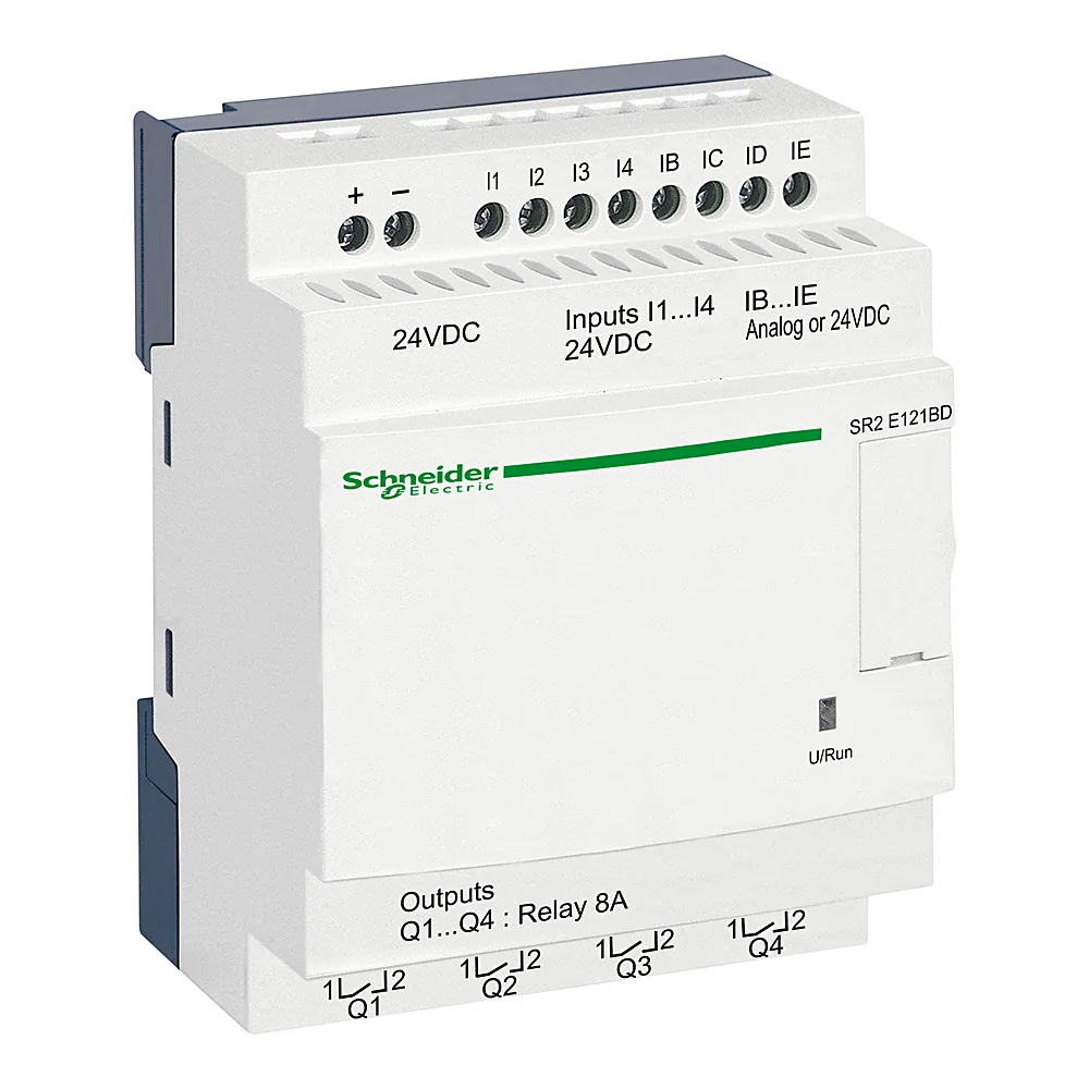 Інтелектуальне реле Zelio Logic 8ВХ 4ВИХ 24 В DC годинник Schneider Electric SR2E121BD